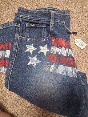 Revolt Y2k Americana Bellbottoms